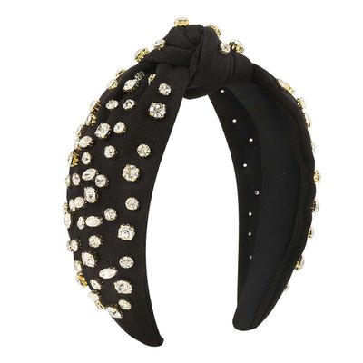 JDYaoYing Women's Sparkly Knot Headbands with Rhinestones