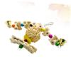 BESPORTBLE Wooden Bird Swing with Rattan Ball Ring and Bell view 4
