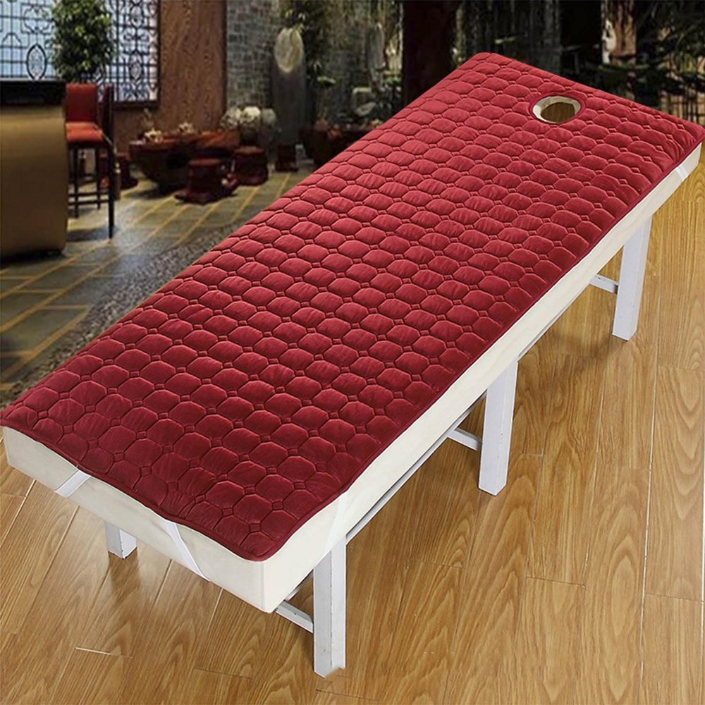 OAUKA Massage Table Cover with Face Hole, Elastic, Washable, 70 x 185 cm
