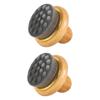 Healeved 2-Piece Ergonomic Bath Brushes with Wooden Handles view 1