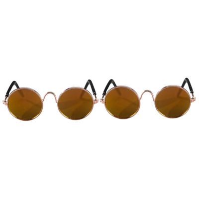 Kisangel 2-Pack Dog Sunglasses Lightweight Design and Sturdy Frame for Outdoor Use