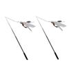 INOOMP 6-Piece Cat Wand Teaser Set, Extendable Interactive Cat Toy view 1