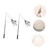 INOOMP 6-Piece Cat Wand Teaser Set, Extendable Interactive Cat Toy view 3