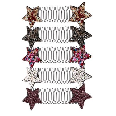 FRCOLOR Invisible Hair Clips Set for Women, 5 Pieces, 13.5 cm
