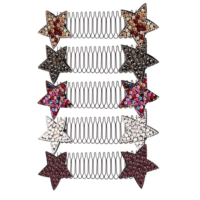 FRCOLOR Invisible Hair Clips Set for Women, 5 Pieces, 13.5 cm