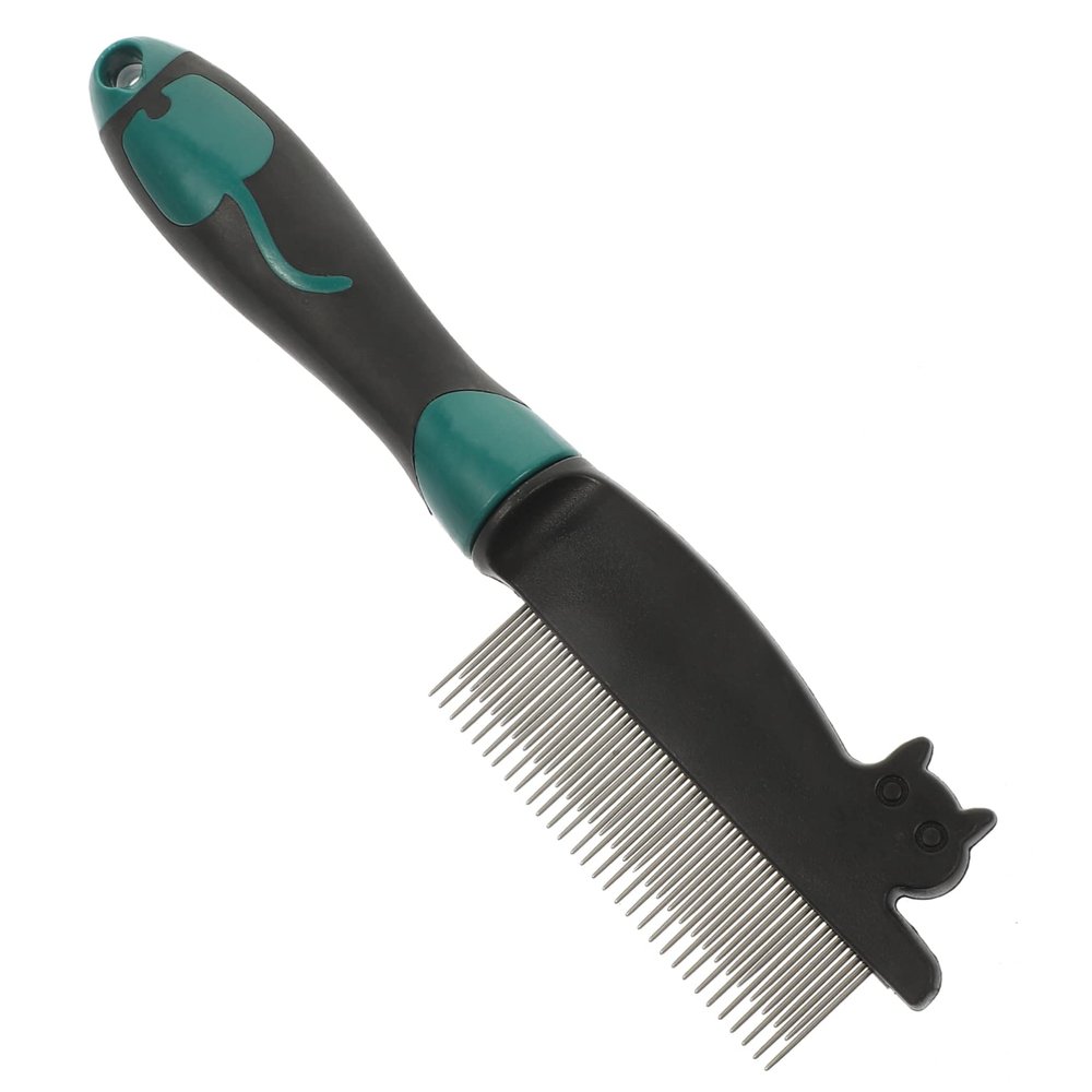 Kisangel Compact ABS and Stainless Steel Pet Grooming Comb for Dogs