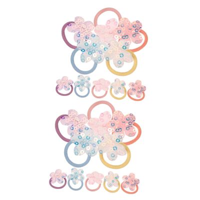 Kisangel 20-Piece Rubber Bands for Dog Hair with Flowers