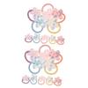 Kisangel 20-Piece Rubber Bands for Dog Hair with Flowers view 1