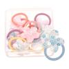 Kisangel 20-Piece Rubber Bands for Dog Hair with Flowers view 2