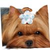 Kisangel 20-Piece Rubber Bands for Dog Hair with Flowers view 4