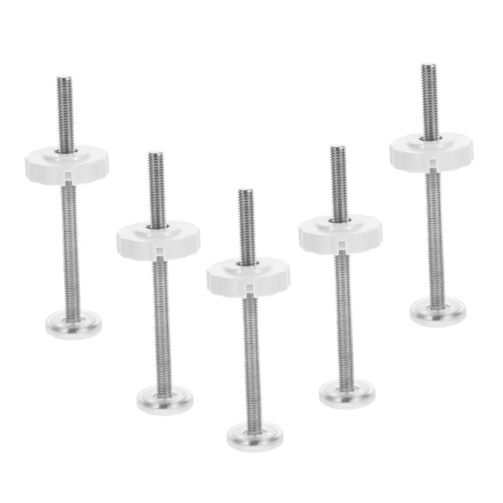 ibasenice 5-Piece Gate Spindle Rod Replacement Parts, Stainless Steel Screws for Baby and Pet Gates