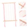 Abaodam 2-Piece Hair Clip Organizer for Girls, Macramé Hanging Storage Holder view 2