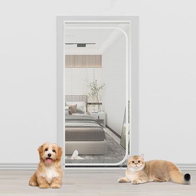 Pet-Proof Cat Screen Door, 95 x 220 cm, Heavy-Duty Magnetic Mesh Door