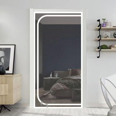 Pet-Proof Screen Door 80 x 200 cm with Zipper, Reinforced Cat Screen