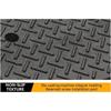 PLABNK 2-Pack Rubber Curb Ramps, Wheelchair and Vehicle Ramps, Purple view 3