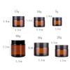 Black Glass Cosmetic Jars with Lids and Inner Liners, 5/10/15/20/30/60 g, 6-Pack view 3