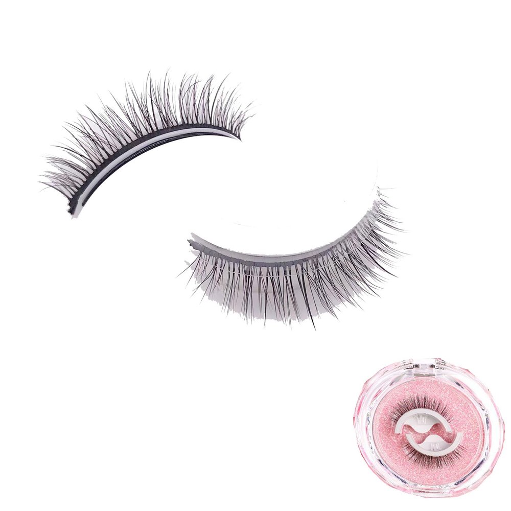 Shopbeautylust Reusable Self-Adhesive Eyelashes, Natural Look, 3 Pairs, #2