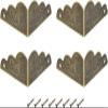 Metal Box Corner Protectors, Bronze-Tone, 27 x 27 x 13 mm, 4 Pieces view 1