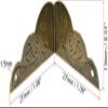 Metal Box Corner Protectors, Bronze-Tone, 27 x 27 x 13 mm, 4 Pieces view 2