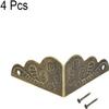 Metal Box Corner Protectors, Bronze-Tone, 27 x 27 x 13 mm, 4 Pieces view 3