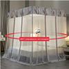 GLMGBP Princess Canopy Mosquito Net for Girls' Beds, 3 Openings, Lace, 150 x 200 cm view 2