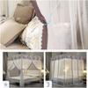 GLMGBP Princess Canopy Mosquito Net for Girls' Beds, 3 Openings, Lace, 150 x 200 cm view 4