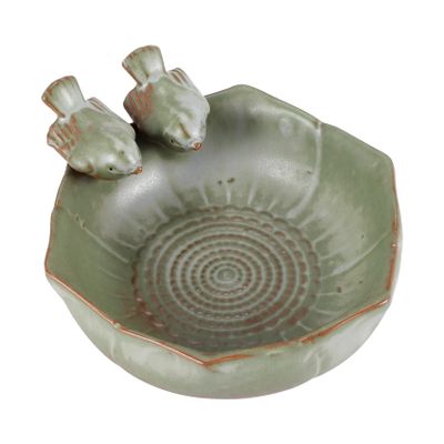 Yheonver Ceramic Garden Decor, Retro Aquarium House