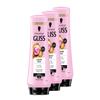 Gliss Liquid Silk Conditioner (3 x 200 ml) with Ceramides & Silk for Brittle, Dull Hair view 1