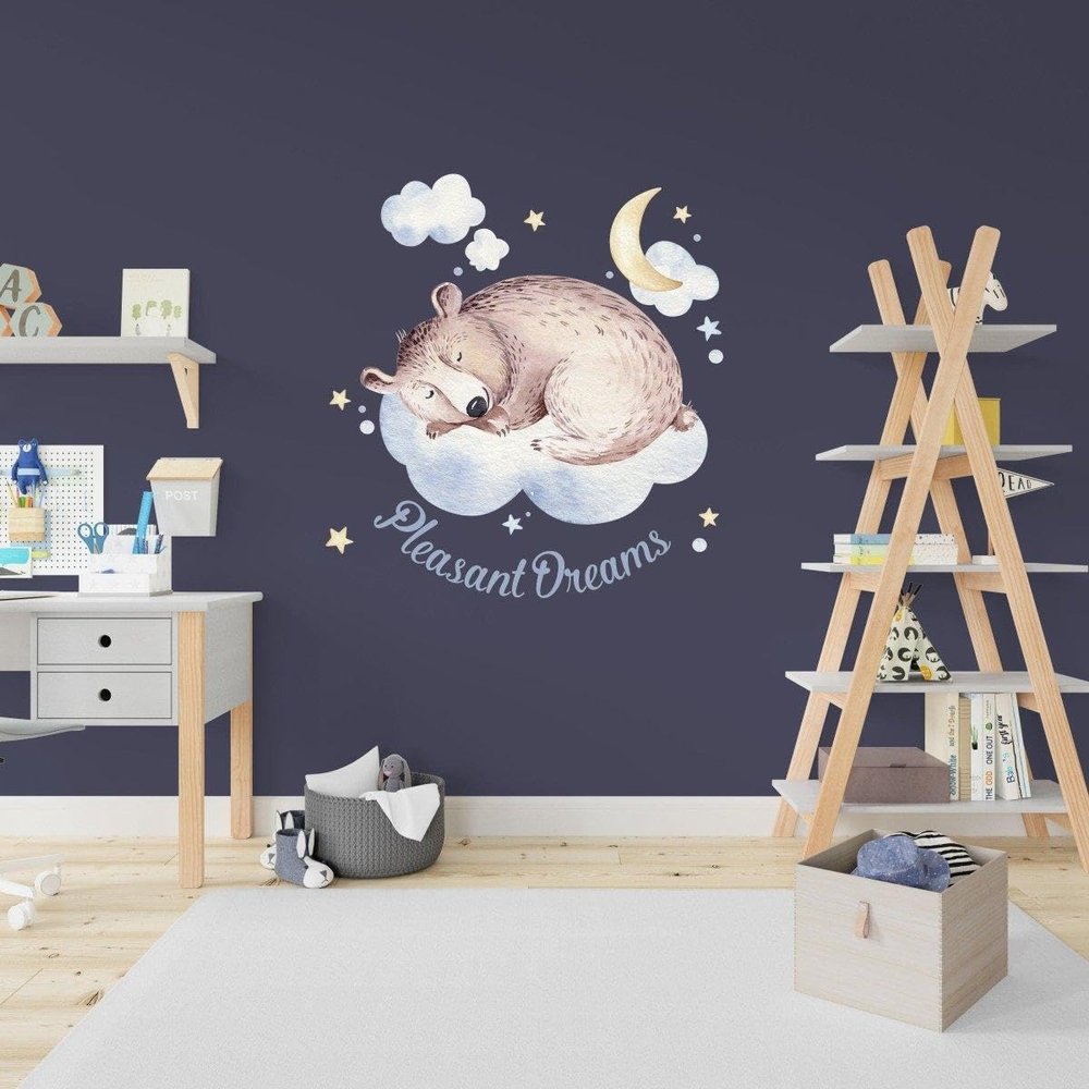 Dreamy Creatures Wall Sticker for Children's Room, Decorative Vinyl, Design: Bonny The Dreamer