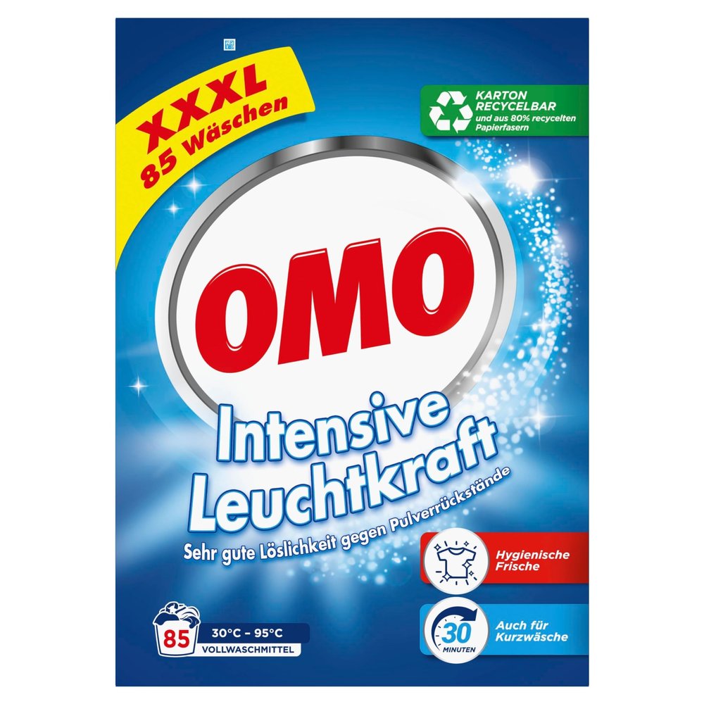 Omo Universal Laundry Detergent XXXL with Brightness Booster, 85 Wash Loads, 5.1 kg