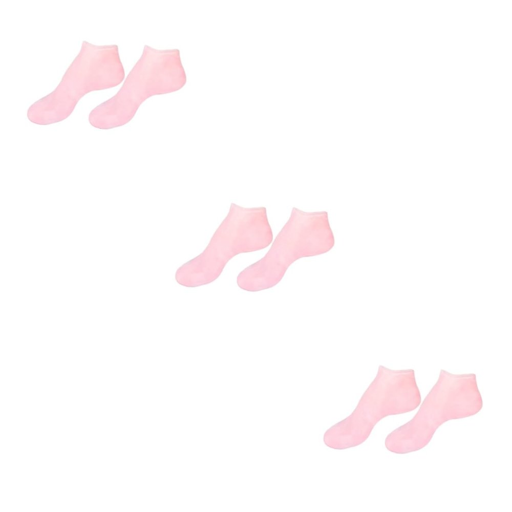 Healeved 3 Pairs Nourishing Foot Socks for Dry Feet, Moisturizing Skin Care Socks, Ankle-High