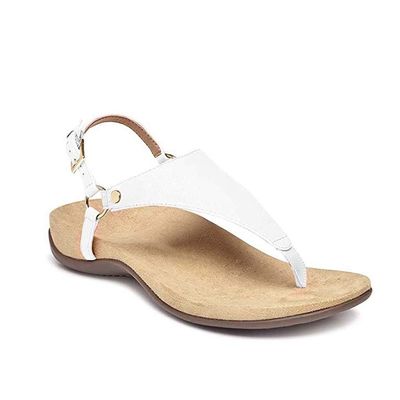 Women's Wedge Sandals, Retro Casual Comfortable Soft PU Leather Buckle-Strap Flip-Flops (Color: D, Size: 6.5 Code) (E 9 Code)