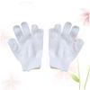 Exfoliating Bath Gloves for Sauna and Shower, 1 Pair, Nylon, White view 1