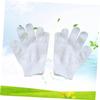 Exfoliating Bath Gloves for Sauna and Shower, 1 Pair, Nylon, White view 4