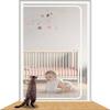 DTREEL Cat-Proof Balcony Window Safety Screen, 80 x 210 cm, with Self-Adhesive Tape and Zipper, White, 85 x 200 cm view 1