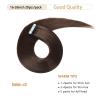 Darkest Brown #2 Tape-In Remy Human Hair Extensions view 2