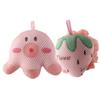 2-Piece Cartoon Shower Pouf Set, Polyester and PE Mesh view 1