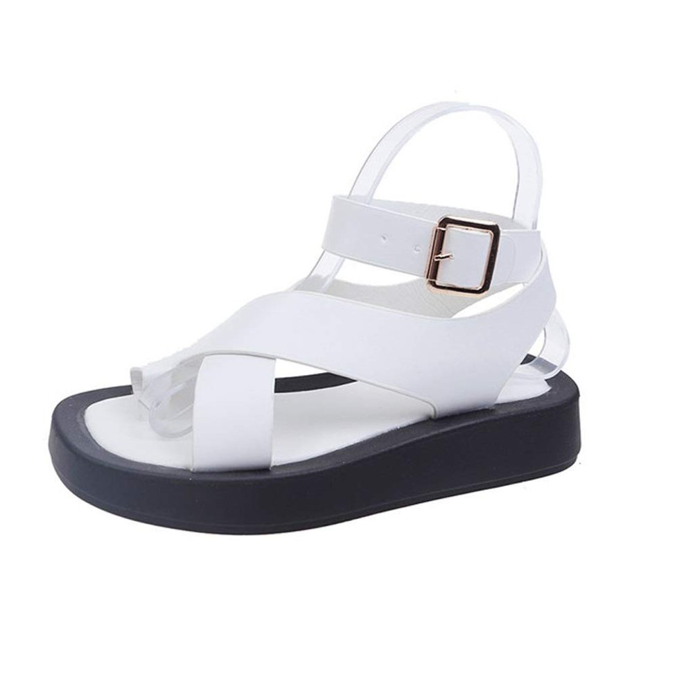 CrEev Women's Summer Sandals, Fashionable Platform Shoes, Non-Slip (Gre: 8code) (B 7code)