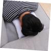 SKISUNO White Pearl Cotton Face Massage Pillow with Center Opening view 2