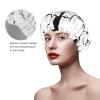 Adjustable Waterproof Shower Cap with Tree Branch and Black Crow Design view 4