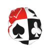 Stylish Reusable Shower Cap (Hearts, Diamonds, Clubs, Spades, Grid, Poker, Playing Cards) view 2