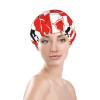 Stylish Reusable Shower Cap (Hearts, Diamonds, Clubs, Spades, Grid, Poker, Playing Cards) view 3