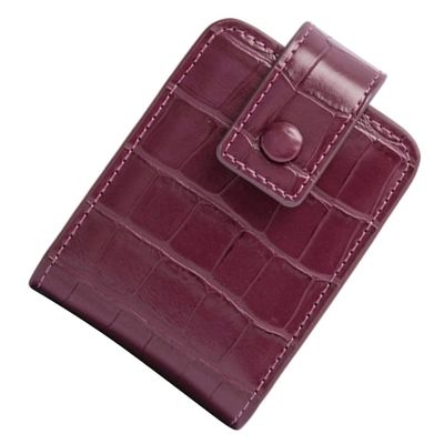 Small PU Leather Makeup Bag with Mirror for On the Go