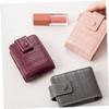 Small PU Leather Makeup Bag with Mirror for On the Go view 3