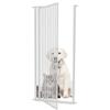 ASHILD Extra-Tall 100–150 cm Wide Pet Gate for Dogs and Cats, White view 1