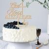 Party to Be Personalized Baptism Cake Topper with Name, Wooden Cake Pick, God's Blessing, Design 04 view 2