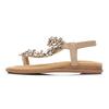 Summer Women's Flat Gladiator Sandals, Flip-Flop Crystal Flower Casual Beach Sandals (Gre: 10code) (B 7code) view 3