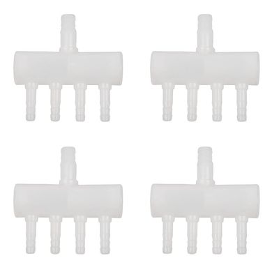 4 x Plastic Oxygen Hose for Aquariums, 4 Pieces