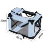 Outdoor Cat Enclosure, Steel Tube, Oxford Fabric and Polyester Mesh, Foldable, Wear- and Scratch-Resistant, for Medium Cats, Off-White, 40 x 30 x 30 cm view 2