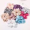 2-Piece Synthetic Silk Scrunchies for Women, Grape Purple view 2